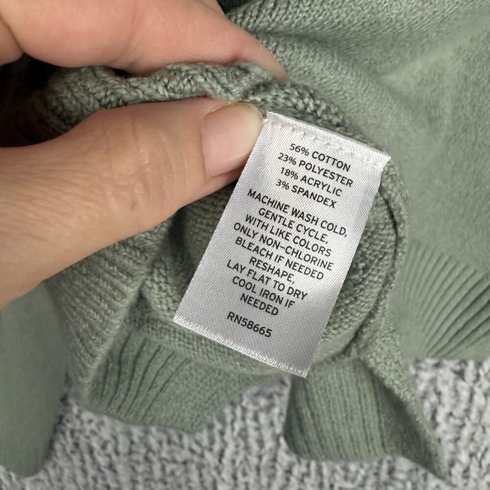 Abound Boxy Sweater Halo Green Women's Size X Small Baggy Soft Comfortable XS - Picture 5 of 10